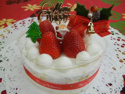 苺のクリスマスケーキ