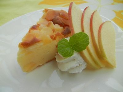 林檎のチーズケーキ