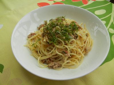 ツナの梅しそパスタパスタ