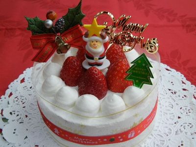 苺のクリスマスケーキ